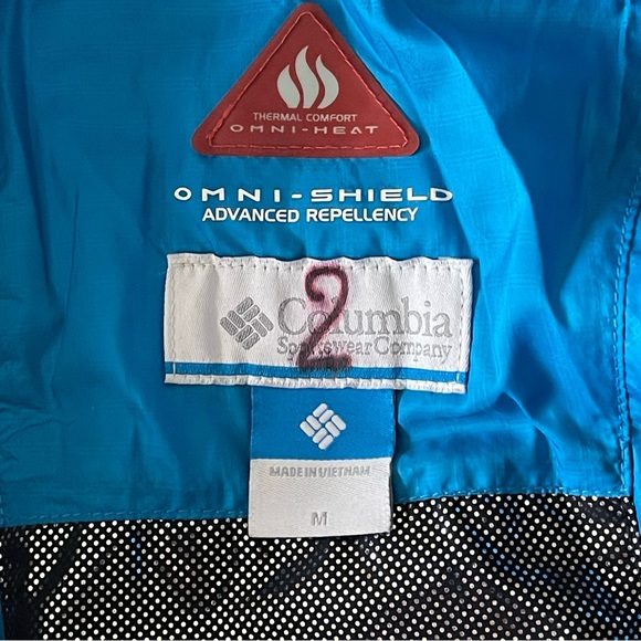Columbia Blue Omni Shield Puffer Jacket (size M) - Picture 4 of 4